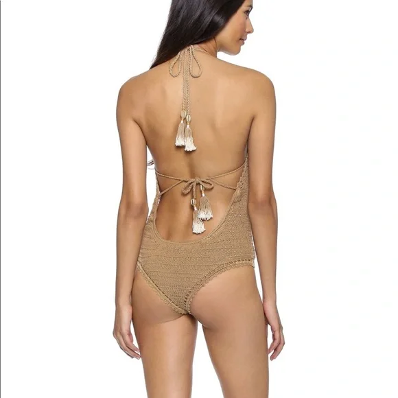 She Made Me onepiece crochet swimwear